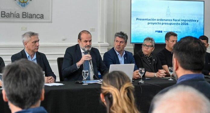 BAHIA BLANCA: Presupuesto y Fiscal Impositiva 2026: “Es una hoja de ruta de una reconstrucción posible”  El intendente Federico Susbielles presentó esta mañana los principales lineamientos del Presupuesto y Ordenanza Fiscal Impositiva para el año entrante.