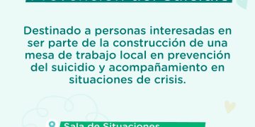 TORNQUIST: Convocatoria para la conformación de una mesa de abordaje para la prevención del suicidio