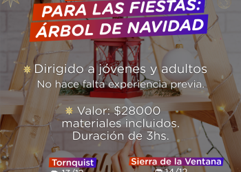TORNQUIST: Se dictará un workshop de elaboración de arbolitos de navidad