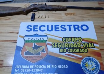 RÍO COLORADO: Secuestran arma y municiones en control de Pichi Mahuida