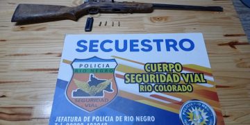 RÍO COLORADO: Secuestran arma y municiones en control de Pichi Mahuida