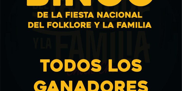 CHOELE CHOEL: BINGO DE LA FIESTA NACIONAL DEL FOLKLORE Y LA FAMILIA TODOS LOS GANADORES 1° EDICIÓN