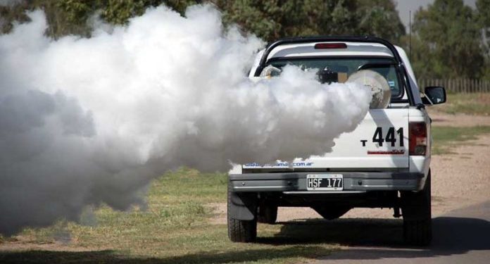 BAHIA BLANCA: Trabajos de fumigación en el distrito