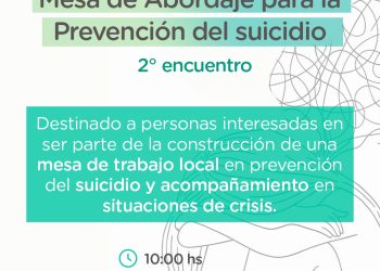 TORNQUIST: Invitan al 2º encuentro de la Mesa de Abordaje para la Prevención del Suicidio