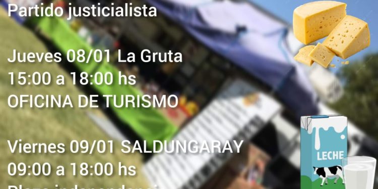 COMARCA SERRANA: Llega el camión «Alimencoop» al distrito  PARTIDO JUSTICIALISTA DE TORNQUIST "Del jueves 8 al sábado 10 de enero"