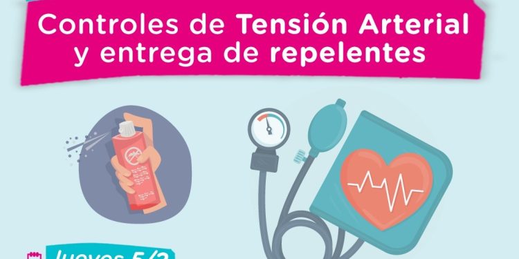 TORNQUIST: Jornada de controles de tensión arterial  Este jueves en el Centro de Jubilados con entrega gratuita de repelentes.