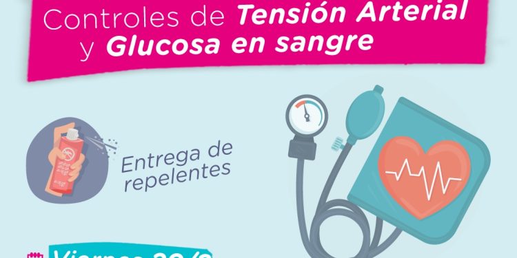 TORNQUIST: Habrá controles de tensión y glucosa en sangre en hall del Palacio Municipal  La Secretaría de Salud informa que este viernes 20, de 9 a 11 horas, se llevarán a cabo controles gratuitos de presión arterial y glucosa en sangre en el Hall del Palacio Municipal.