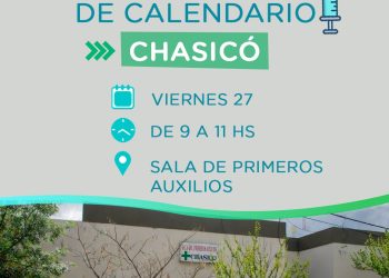 CHASICO: Viernes 27 Jornada de vacunación de calendario