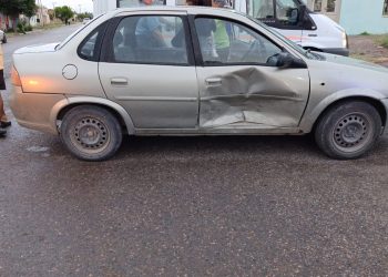 LAMARQUE: Accidente de tránsito entre dos vehículos en el centro
