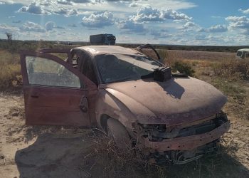 Un siniestro vial se registró este domingo alrededor de las 16:20 horas sobre la Ruta Nacional 22, a la altura del kilómetro 1076, donde un vehículo protagonizó un despiste seguido de vuelco.