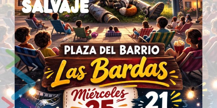 CHOELE CHOEL: Cine en los barrios «hoy en Las Bardas»  El ciclo de cine al aire libre esta noche estará en la plaza del barrio Las Bardas proyectando Robot Salvaje, una peli para toda la familia.
