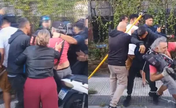Habló uno de los trabajadores de TV agredido por la Policía Federal: «Al camarógrafo lo agarraron de la nada»  Tras una protesta de Greenpeace contra la reforma de la Ley de Glaciares, la Policía atacó a la prensa.