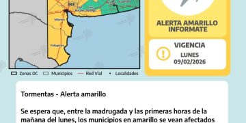BAHIA BLANCA: ALERTA AMARILLA POR TORMENTAS
