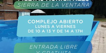 SIERRA DE LA VENTANA: El Complejo de Piscinas permanecerá abierto durante marzo