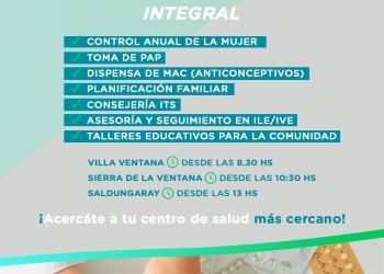 TORNQUIST: El dispositivo de Atención de Salud Sexual Integral actualiza sus horarios