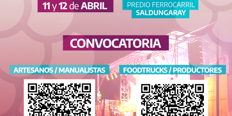 SALDUNGARAY: Convocan a productores, gastronómicos y artesanos para la Fiesta de la Vendimia Celebración que se llevará a cabo los días 11 y 12 de abril en Saldungaray. Informa Tornquist Municipio.