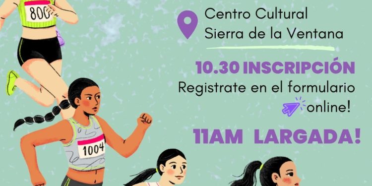 SIERRA DE LA VENTANA: 8M Convocan a una corre-caminata recreativa por los derechos de las mujeres El 8 de marzo en Sierra de la Ventana.