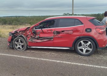 Un siniestro vial se registró este lunes en el kilómetro mil del la ruta nacional 22