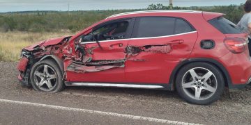 Un siniestro vial se registró este lunes en el kilómetro mil del la ruta nacional 22