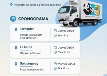 TORNQUIST: El camión de «ALIMENCOOP» llega al distrito