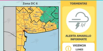 BAHIA BLANCA: Alerta amarilla vigente por vientos y tormentas