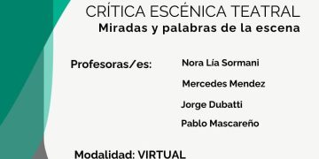 BAHIA BLANCA: Escuela Crítica Teatral /2026