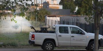 BAHIA BLANCA: Trabajos de fumigación en el distrito