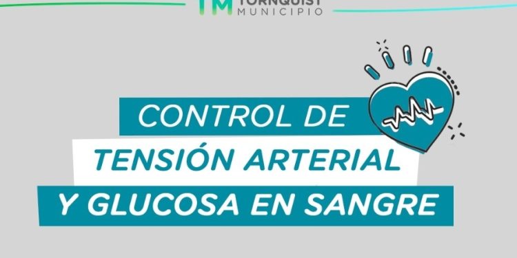 TORNQUIST: Jornadas gratuitas de control de presión y glucosa  El Municipio de Tornquist anunció nuevas jornadas gratuitas de control de tensión arterial y glucosa en sangre, destinadas a la comunidad.