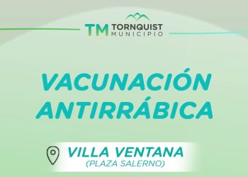 VILLA VENTANA: Lunes 27 vacunación antirrábica
