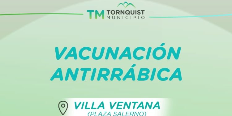 VILLA VENTANA: Lunes 27 vacunación antirrábica