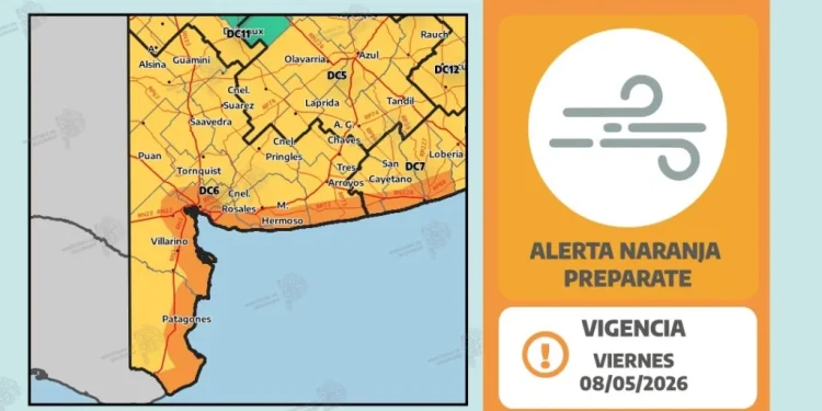 BAHIA BLANCA: Alerta naranja y amarilla por vientos y lluvias  El Servicio Meteorológico Nacional emitió una doble alerta, amarilla y naranja, para Bahía Blanca por vientos fuertes y lluvias.