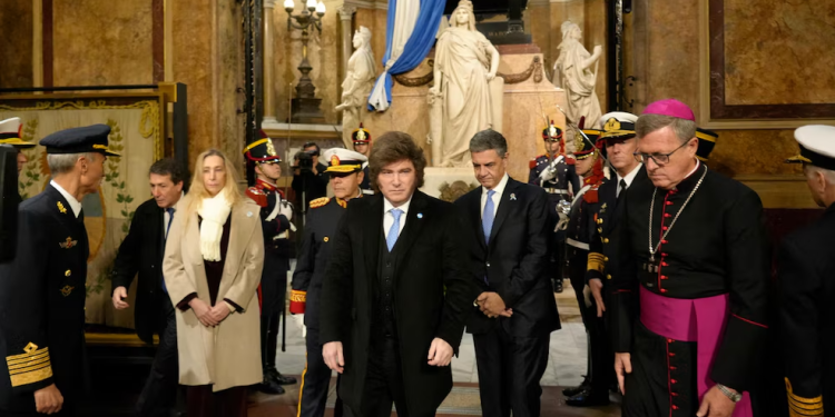 Ante Milei, la Iglesia cuestionó los privilegios, el odio y la grieta El presidente, Javier Milei, participó del Tedeum por el 25 de Mayo, encabezada por el arzobispo de Buenos Aires, Jorge García Cuerva.