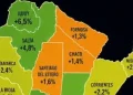 Polémica y críticas: Javier Milei y un asesor de Luis Caputo compartieron un mapa sin Tucumán ni las Malvinas