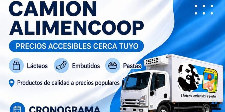 TORNQUIST: Llega el camión Alimencoop al distrito  Del jueves 11 al sábado 13 de junio
