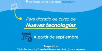 TORNQUIST: Convocatoria a talleristas profesionales para curso en el Centro Universitario Tornquist