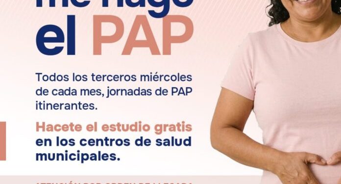 BAHIA BLANCA: Campaña “Me cuido, me hago el PAP”  El test de PAP (Papanicolaou) es un estudio sencillo, rápido y gratuito que permite detectar de manera temprana lesiones en el cuello del útero, incluso antes de que se conviertan en cáncer. Realizarlo periódicamente es una de las herramientas más efectivas para la prevención y el cuidado de la salud.