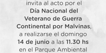 TORNQUIST: Invitación al acto del Día Nacional del Veterano de Guerra Continental por Malvinas