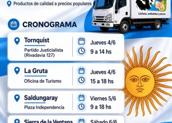 TORNQUIST: Llega el camión Alimencoop al distrito del jueves 4 al sábado 6 de junio