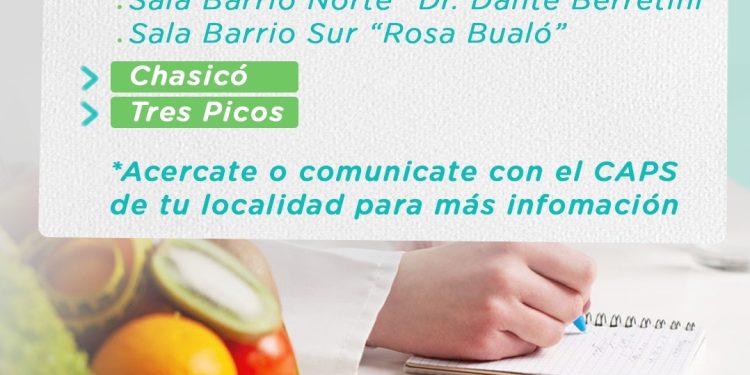 TORNQUIST: Salud amplía la atención en Nutrición en los Centros de Atención Primaria La Secretaría de Salud, informa que se incorpora el servicio de Nutrición con atención diaria en los Centros de Atención Primaria de la Salud (CAPS) del distrito.