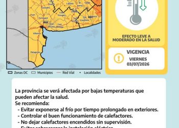 BAHIA BLANCA: Alerta amarillo por bajas temperaturas en la ciudad y la región