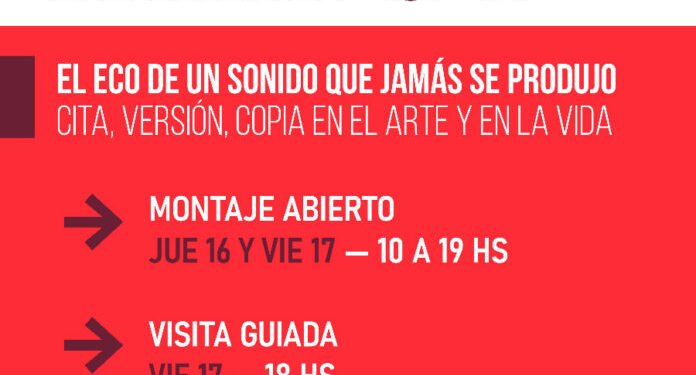 BAHIA BLANCA: Bienal Nacional de Arte  La Bienal Nacional de Arte 2026, “El eco de un sonido que jamás se produjo. Cita, versión, copia en el arte y en la vida”, podrá visitarse en el MAC (Sarmiento 450) hasta el 6 septiembre, con entrada libre y gratuita.