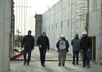 BAHIA BLANCA: El intendente Susbielles supervisó las obras en las cisternas de Bosque Alto y Planta Patagonia, que optimizarán el servicio de agua en la ciudad