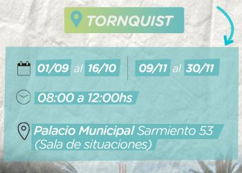TORNQUIST: El 1 de septiembre se habilita el trámite de eximición de tasas municipales 2027