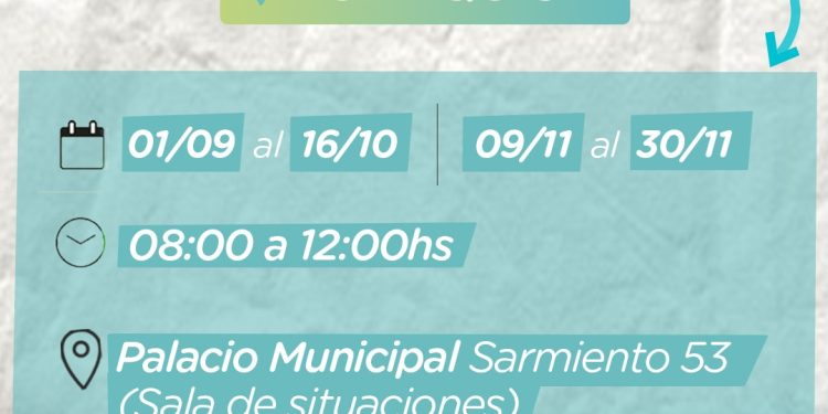 TORNQUIST: El 1 de septiembre se habilita el trámite de eximición de tasas municipales 2027  Tornquist Municipio informa que, del 1 de septiembre al 30 de noviembre, estará habilitado el trámite de solicitud de eximición de las tasas de Servicio Sanitario y Servicio Público Urbano 2027.