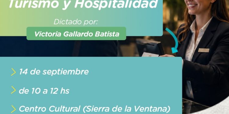 SIERRA DE LA VENTANA: Turismo «Brindarán capacitaciones de hospitalidad y nuevas tendencias en gastronomía»  El lunes 14 de septiembre se llevarán adelante dos capacitaciones impulsadas por la Secretaría de Turismo y dictadas por la Asociación Hotelera Gastronómica de Bahía Blanca y Región Sudoeste.