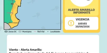 BAHIA BLANCA: El smn  emitió una alerta amarilla por vientos intensos