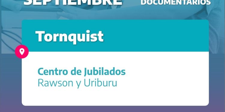 TORNQUIST: El Operativo Documentación 2026 llega al distrito  El 17 y 18 de septiembre estará en el distrito de Tornquist el Operativo Documentación 2026, una iniciativa itinerante del Registro Provincial de las Personas para acercar a la población trámites de manera ágil y gratuita.