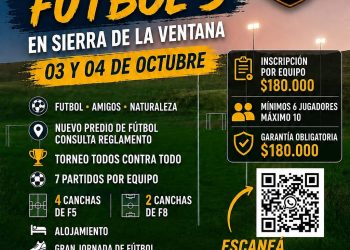SIERRA DE LA VENTANA: NUEVAS CANCHAS DE FUTBOL 5 EN VILLA ARCADIA