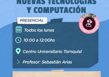 TORNQUIST: Nuevas Tecnologías y Computación «Curso para personas mayores en el Centro Universitario»