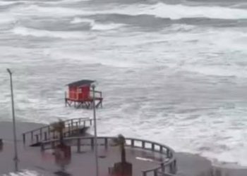 La sudestada golpeó con fuerza a Monte Hermoso y Pehuen Co